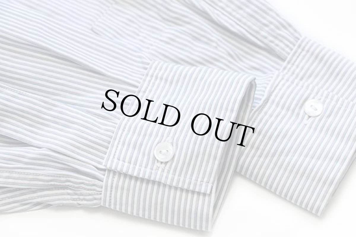 画像6: 50s SANFOR ストライプ マチ付き コットン グランパシャツ (6)