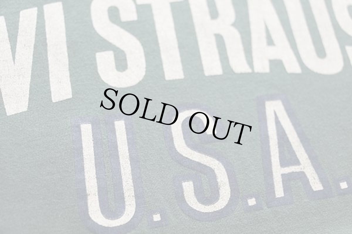 画像5: 90s ポルトガル製 Levi'sリーバイス U.S.A. ロゴ コットンTシャツ 緑 M★ユーロ (5)