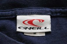 画像5: 90s USA製 O'NEILLオニール ビッグロゴ 両面リフレクタープリント コットンTシャツ 紺 M (5)