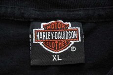 画像4: 90s USA製 HARLEY-DAVIDSON ハーレー ダビッドソン 3D EMBLEM ウルフ Tシャツ 黒 XL (4)