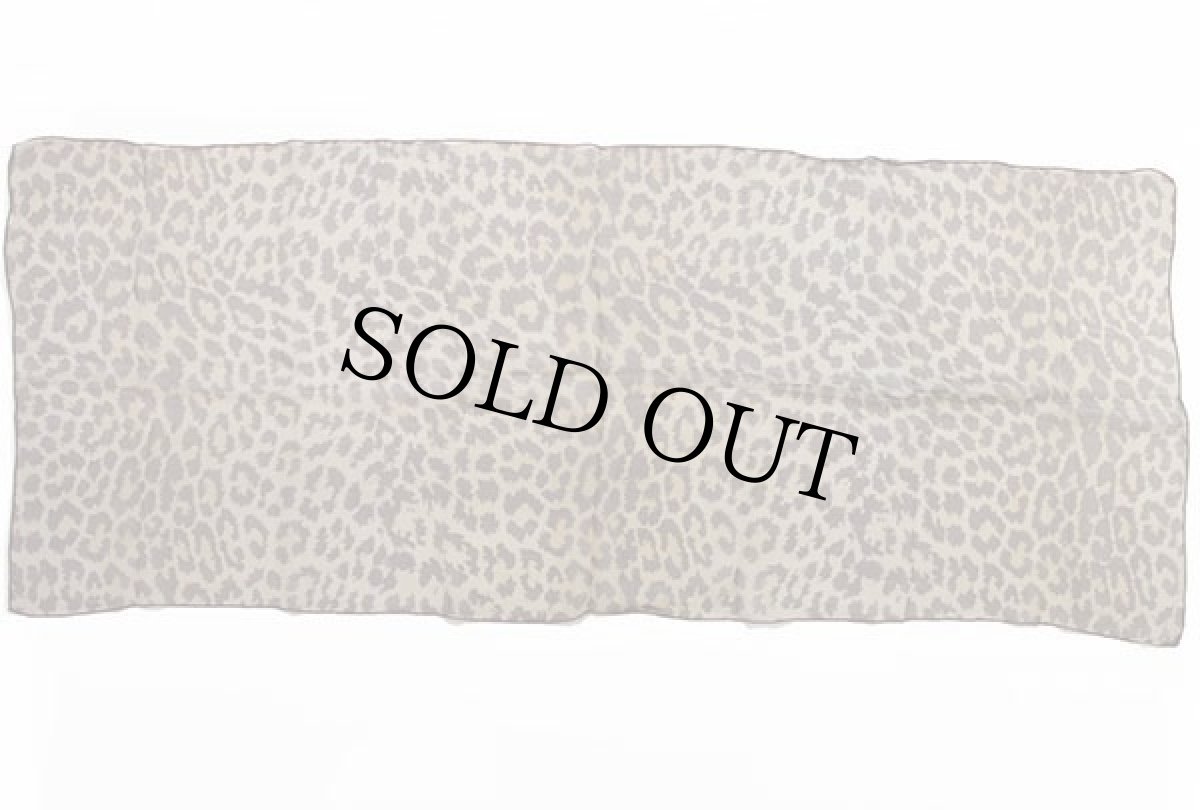 画像2: Dono レオパード柄 シフォン スカーフ (2)