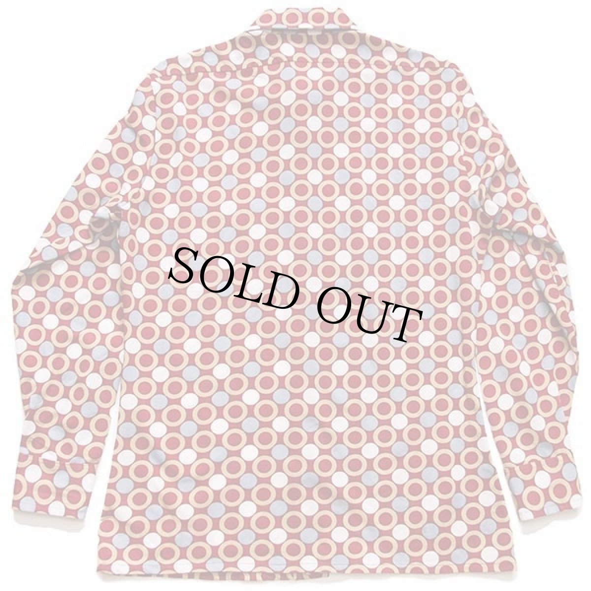 画像2: 70s Martin of California 総柄 ポリエステルシャツ M (2)