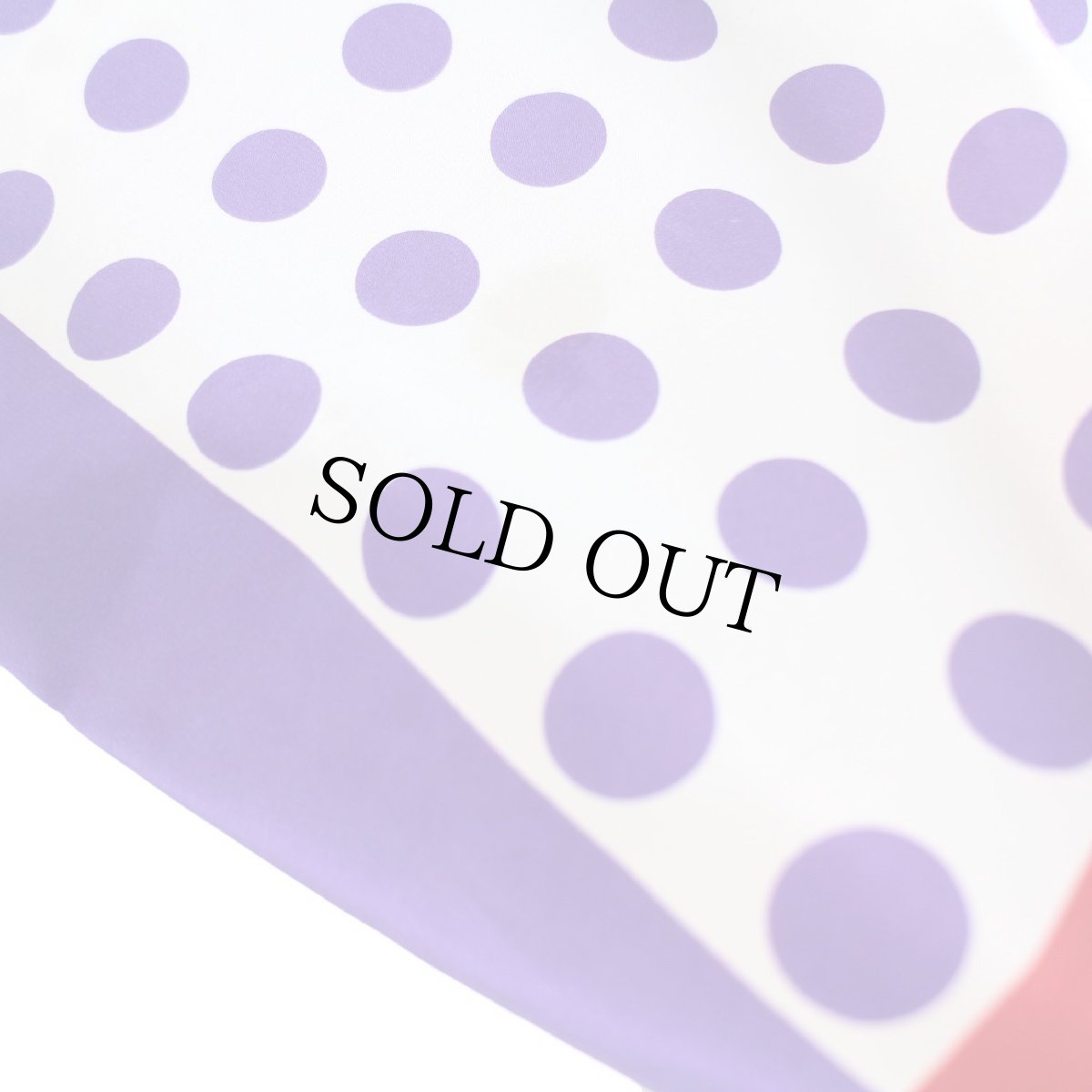 画像5: 70s Vera ドット柄 レーヨン×シルク スカーフ (5)