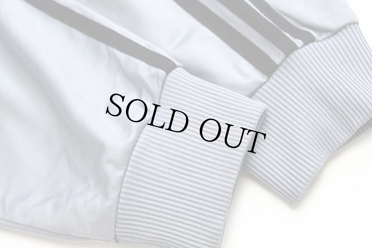 画像6: 90s adidasアディダス トレフォイル ロゴ刺繍 トラックジャケット グレー×黒 M★ジャージ (6)