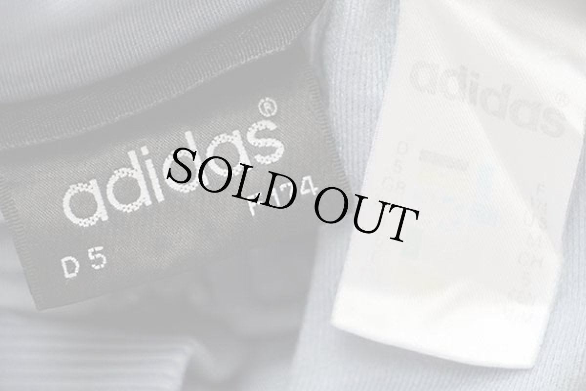 画像4: 90s adidasアディダス トレフォイル ロゴ刺繍 トラックジャケット グレー×黒 M★ジャージ (4)