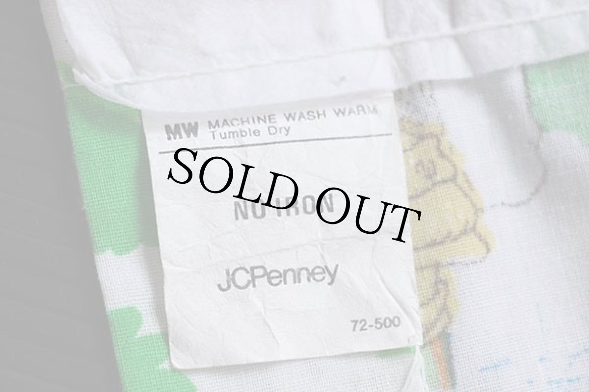 画像4: 70s JCPenney SESAME STREETセサミストリート 染み込みプリント 生地★A (4)