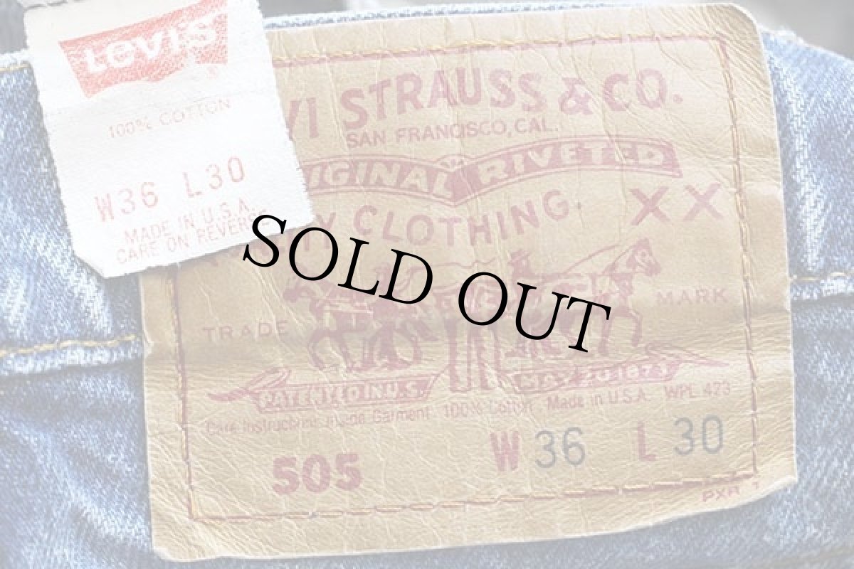 画像6: 90s USA製 Levi'sリーバイス 505 デニムパンツ w36 L30★98 (6)