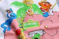 画像3: 70s JCPenney SESAME STREETセサミストリート 染み込みプリント 生地★B (3)