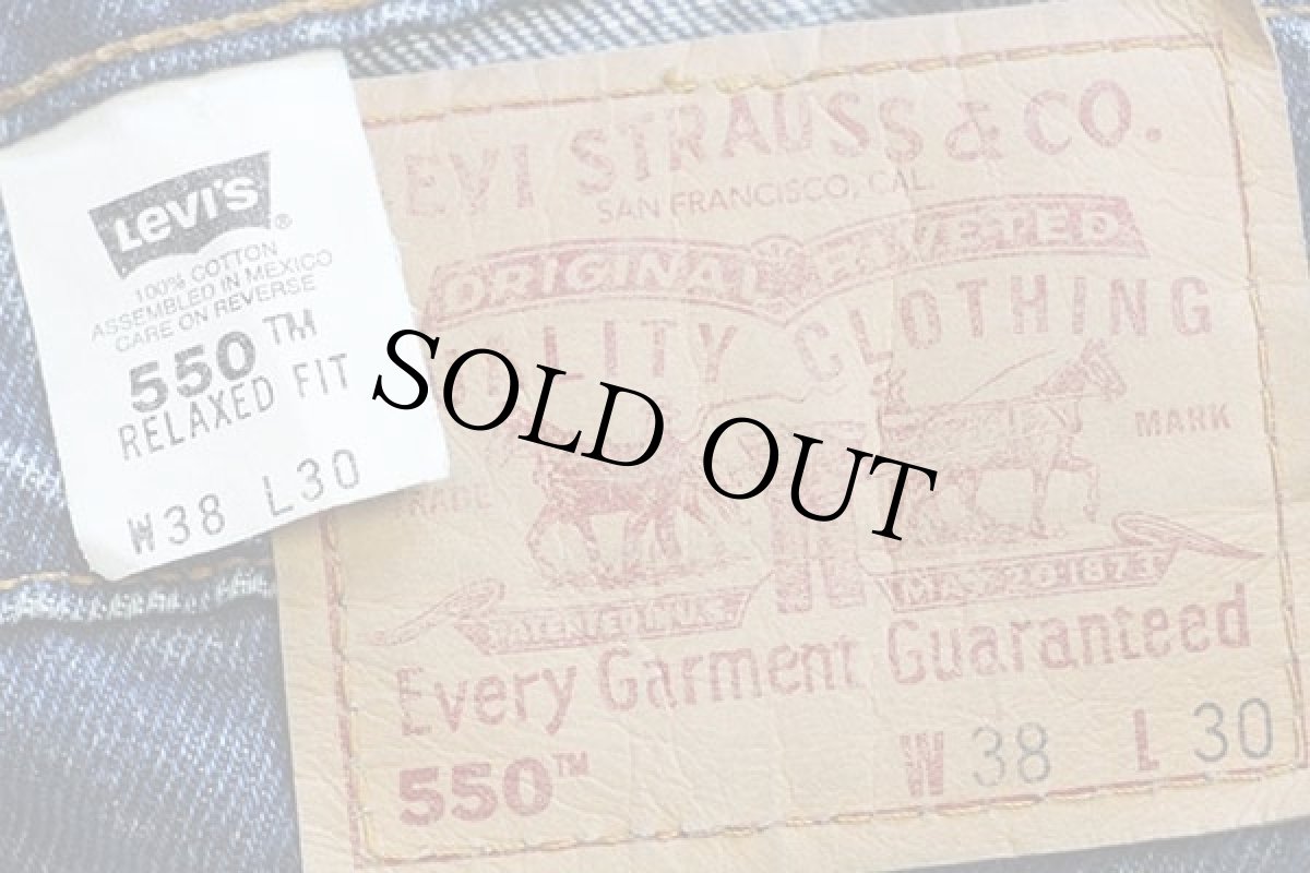 画像6: 90s メキシコ製 Levi'sリーバイス 550 デニムパンツ w38 L30 (6)