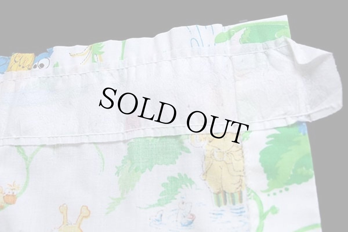 画像5: 70s JCPenney SESAME STREETセサミストリート 染み込みプリント 生地★A (5)