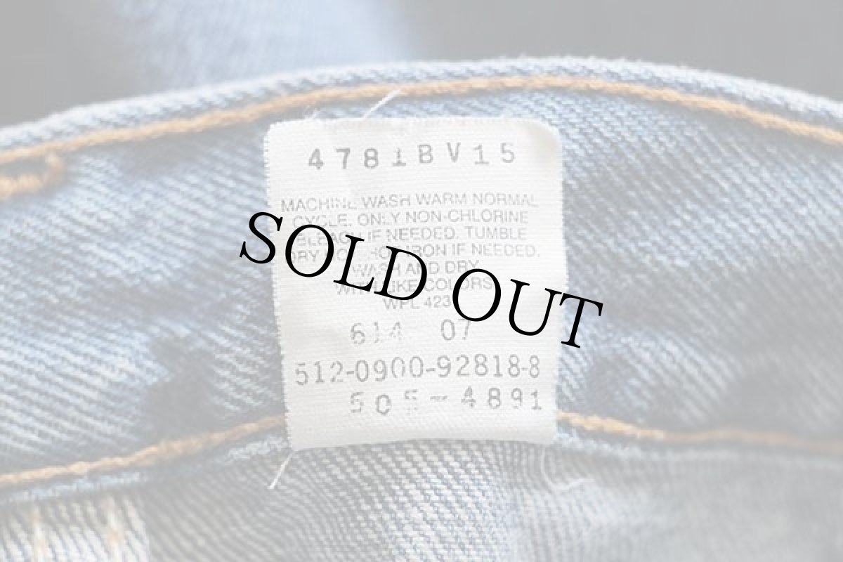画像7: 00s USA製 Levi'sリーバイス 505 デニムパンツ w40 L30★82 (7)