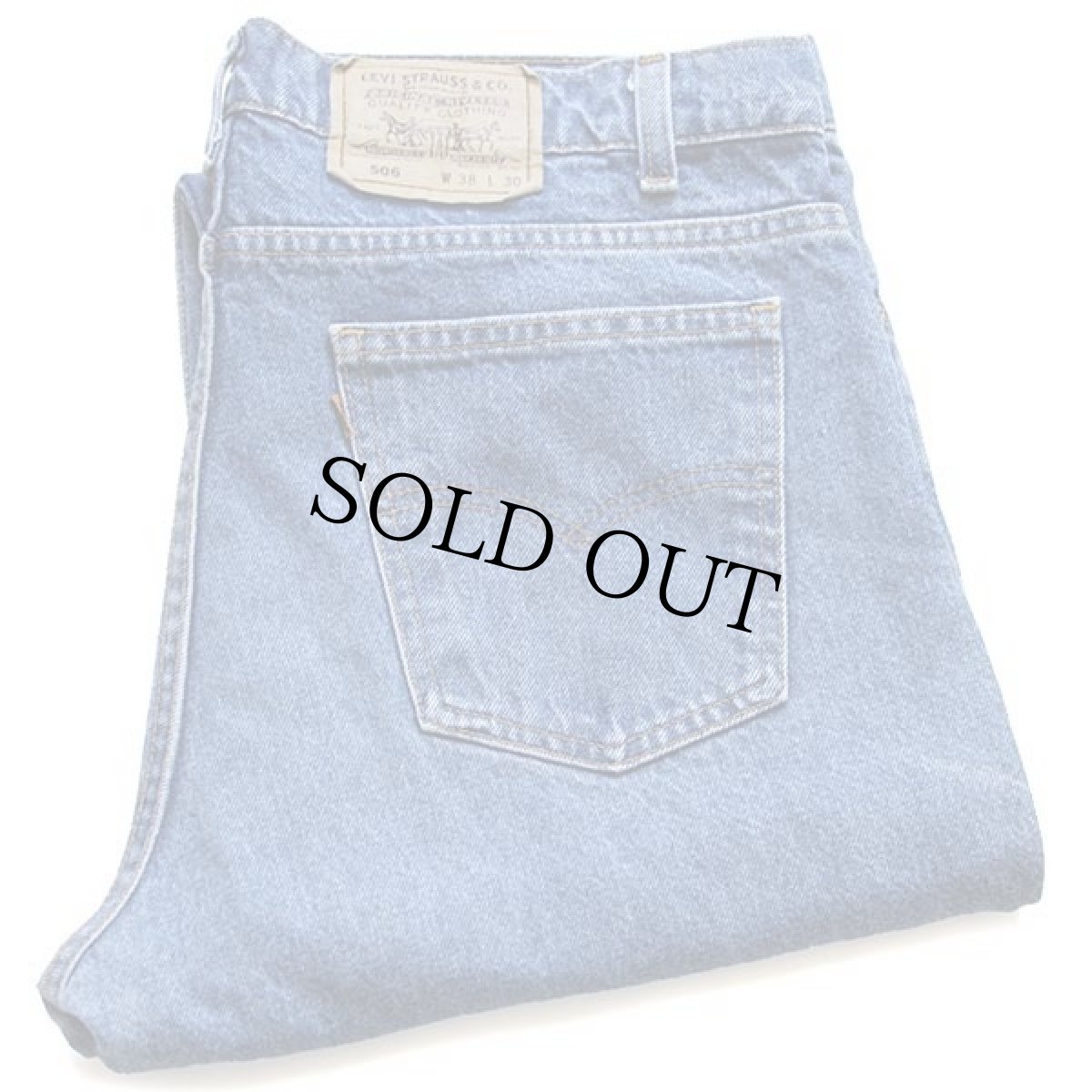 画像1: 90s USA製 Levi'sリーバイス 506 デニムパンツ w38 L30 (1)
