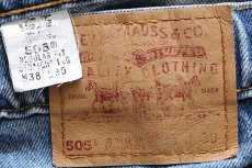 画像6: 90s USA製 Levi'sリーバイス 505 デニムパンツ w38 L30★100 (6)