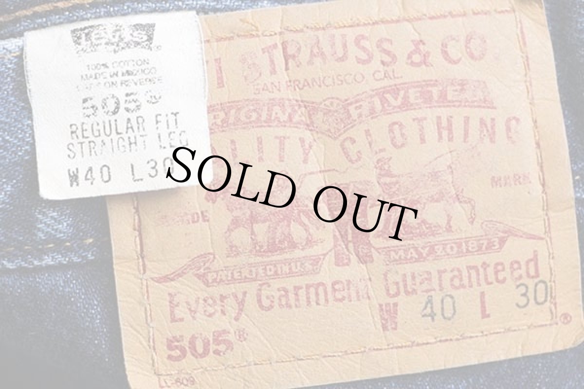 画像6: 00s メキシコ製 Levi'sリーバイス 505 デニムパンツ W40 L30★83 (6)