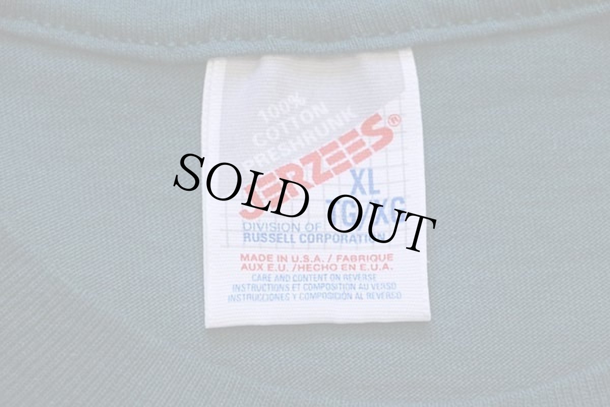 画像5: 90s USA製 Flatirons,Boulder CO. アート コットンTシャツ 青緑 XL (5)