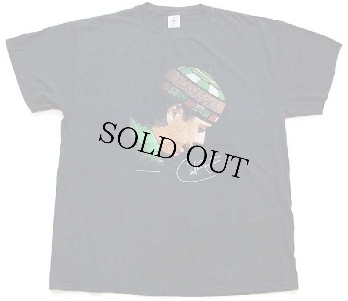 画像2: 00s Santana SUPERNATURAL 両面プリント コットン バンドTシャツ 黒 XL (2)