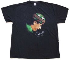 画像2: 00s Santana SUPERNATURAL 両面プリント コットン バンドTシャツ 黒 XL (2)