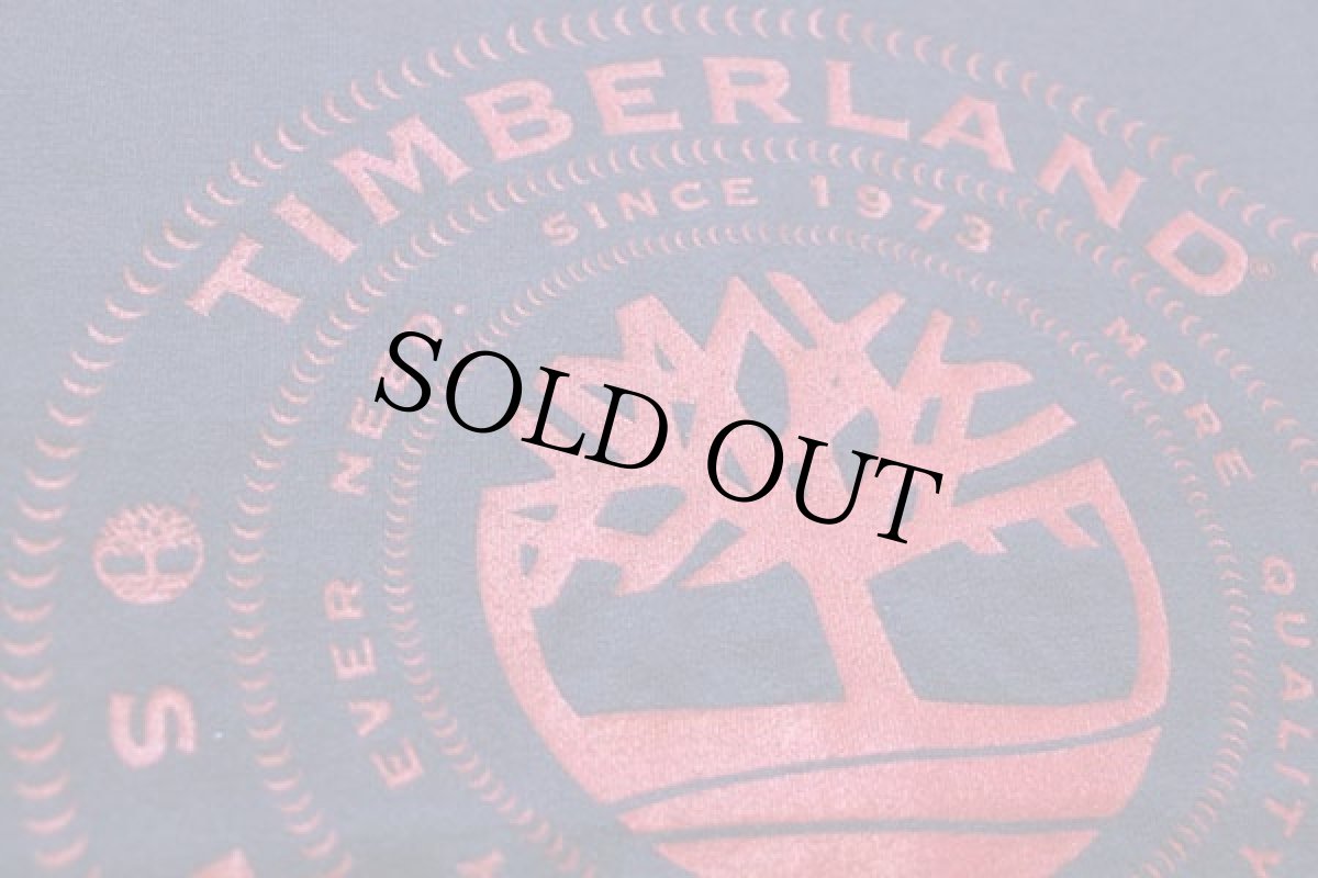 画像4: 90s USA製 TIMBERLANDティンバーランド ロゴ コットンTシャツ 紺 (4)