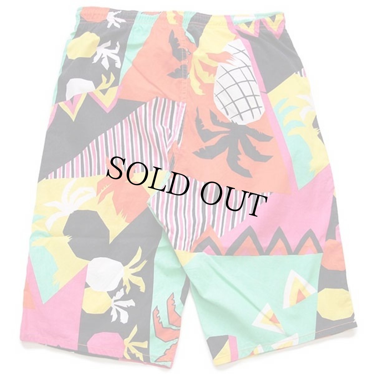 画像2: 80s USA製 OP ocean pacificオーシャンパシフィック KNEE BUSTER 総柄 コットン ショートパンツ M★ショーツ (2)