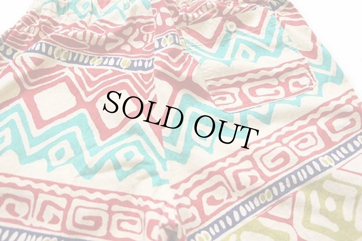 画像4: 90s イタリア製 BENETTONベネトン 総柄 コットン ショートパンツ 48★ショーツ (4)