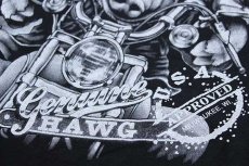 画像4: 00s HARLEY-DAVIDSON ハーレー ダビッドソン HAWG ピッグ 両面プリント コットンTシャツ 黒 (4)