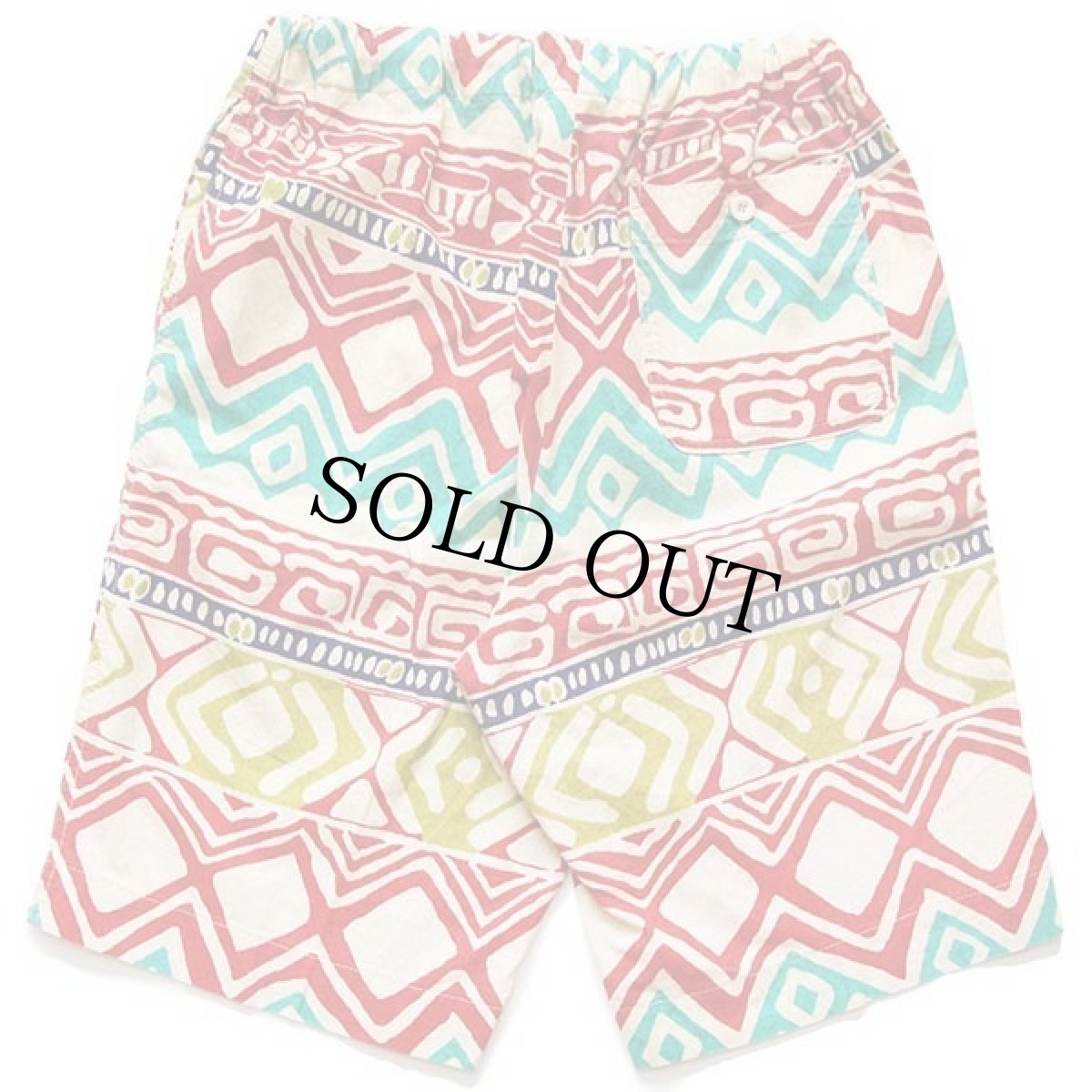 画像2: 90s イタリア製 BENETTONベネトン 総柄 コットン ショートパンツ 48★ショーツ (2)