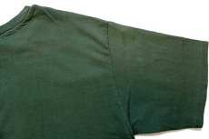 画像6: 90s USA製 The Cotton Exchange OREGON DUCKS コットンTシャツ 緑 フェード XL (6)