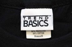画像5: 90s USA製 TREND BASICS 無地 ポケットTシャツ 黒 S (5)