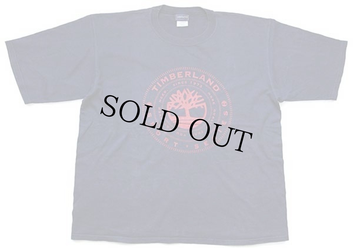 画像2: 90s USA製 TIMBERLANDティンバーランド ロゴ コットンTシャツ 紺 (2)