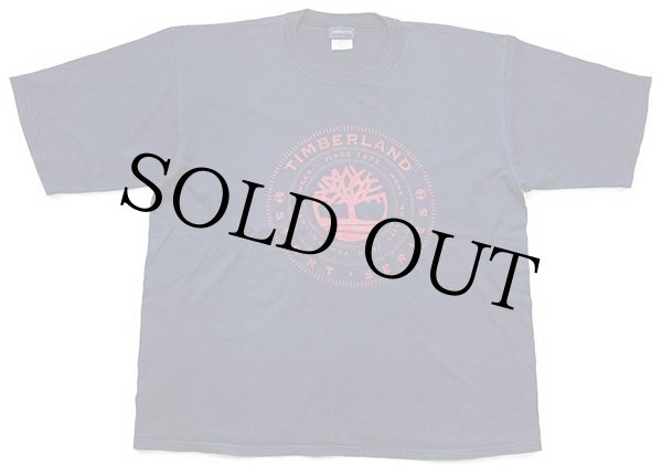 90s USA製 TIMBERLANDティンバーランド ロゴ コットンTシャツ 紺