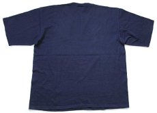 画像3: 90s USA製 TIMBERLANDティンバーランド ロゴ コットンTシャツ 紺 (3)