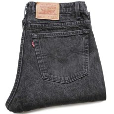 画像1: 90s USA製 Levi'sリーバイス 505 ブラック デニムパンツ w38 L32★56 (1)