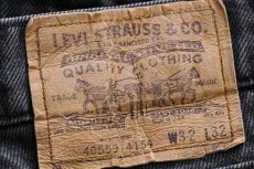 画像6: 80s USA製 Levi'sリーバイス 550 ブラック デニムパンツ w32 L32★147 (6)