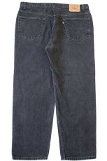 画像3: 90s カナダ製 Levi'sリーバイス 550 ブラック デニムパンツ w42 L30★148 (3)