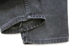 画像8: 00s USA製 Levi'sリーバイス 550 ブラック デニムパンツ 18 W M★145 (8)