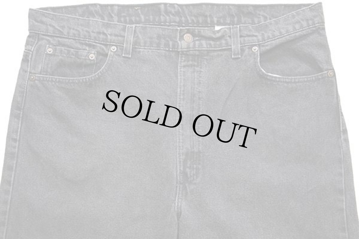 画像4: 90s USA製 Levi'sリーバイス 505 ブラック デニムパンツ w42 L32★53 (4)