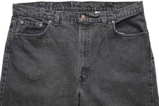 画像4: 90s USA製 Levi'sリーバイス 505 ブラック デニムパンツ w42 L32★53 (4)