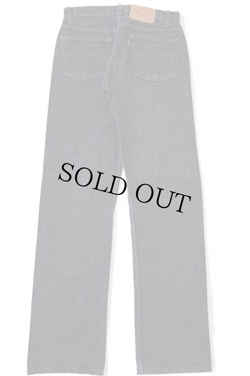 画像3: 80s USA製 Levi'sリーバイス 501 先染め ブラック デニムパンツ w29 L32 (3)