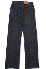 画像3: 80s USA製 Levi'sリーバイス 501 先染め ブラック デニムパンツ w29 L32 (3)