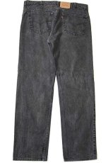 画像3: 90s USA製 Levi'sリーバイス 505 ブラック デニムパンツ w42 L32★53 (3)