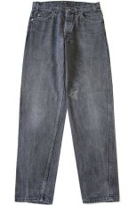 画像2: 80s USA製 Levi'sリーバイス 550 ブラック デニムパンツ w32 L32★147 (2)