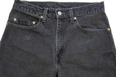 画像4: 90s カナダ製 Levi'sリーバイス 505 ブラック デニムパンツ w31 L30★54 (4)