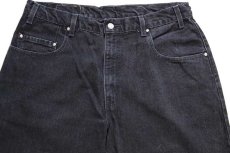 画像4: 00s メキシコ製 Levi'sリーバイス 545 ブラック デニムパンツ w36 L32 (4)