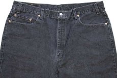 画像4: 90s カナダ製 Levi'sリーバイス 550 ブラック デニムパンツ w42 L30★148 (4)