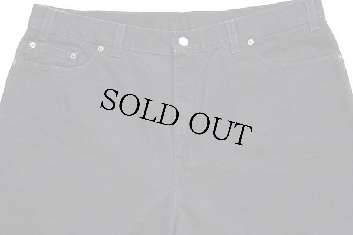 画像4: 00s USA製 Levi'sリーバイス 550 ブラック デニムパンツ 20 W S★146 (4)