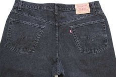 画像5: 90s カナダ製 Levi'sリーバイス 550 ブラック デニムパンツ w42 L30★148 (5)