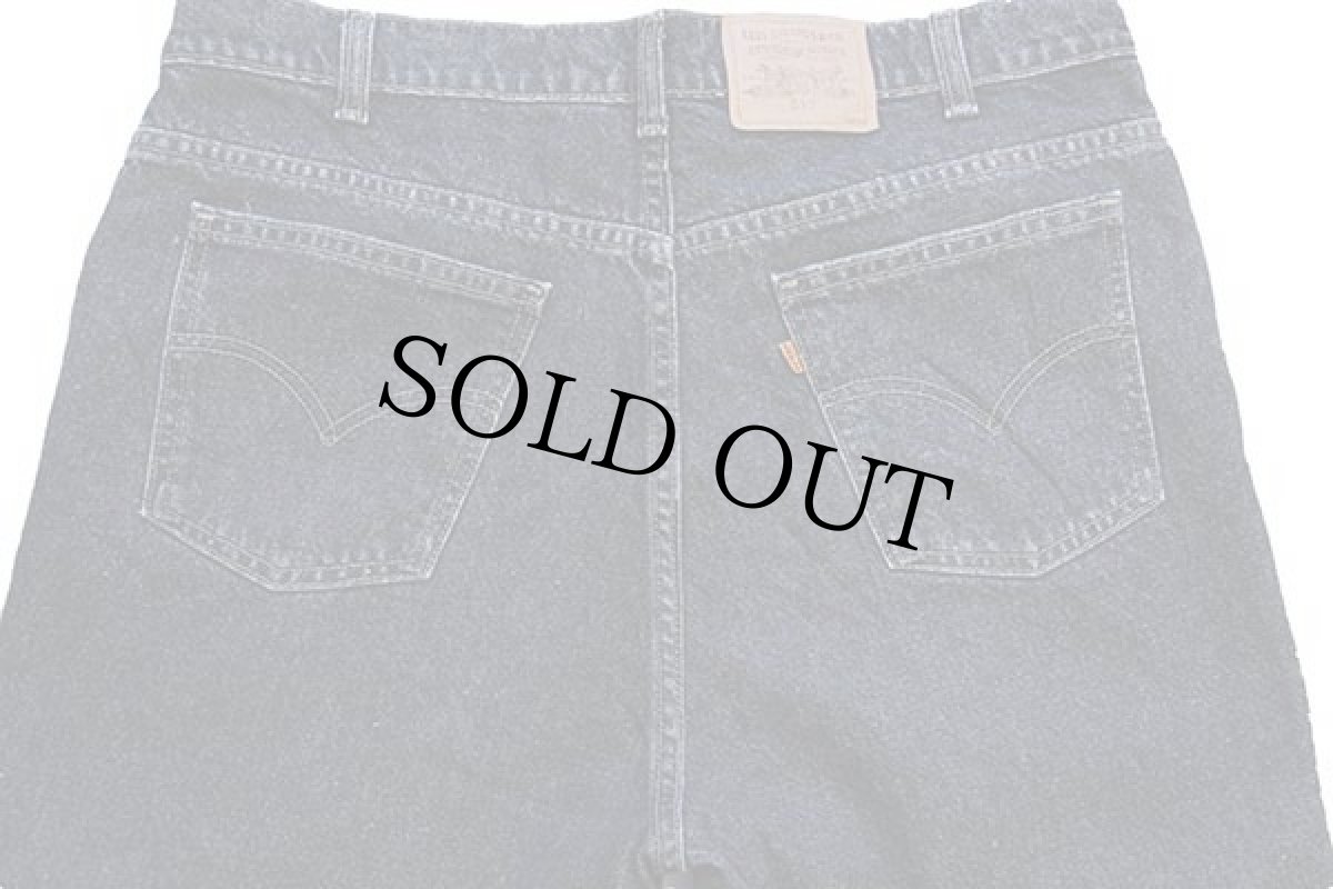 画像5: 90s カナダ製 Levi'sリーバイス 619 先染め ブラック デニムパンツ w38 (5)