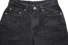 画像4: 90s メキシコ製 Levi'sリーバイス 550 ブラック デニムパンツ w33 L32★151 (4)