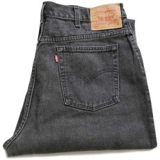 画像1: 00s USA製 Levi'sリーバイス 550 ブラック デニムパンツ 18 W M★145 (1)