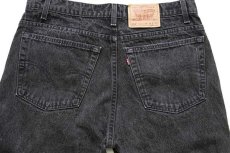 画像5: 90s USA製 Levi'sリーバイス 505 ブラック デニムパンツ w38 L32★56 (5)